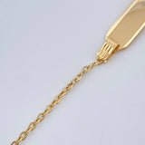 Pulso Bebé Placa Aro Seguido Corazon 1.6gr / 16cm / 1mm Oro Amarillo 18K % Pulso Bebé Placa Aro Seguido Corazon 1.6gr / 16cm / 1mm Oro Amarillo 18K %