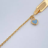 Pulso Bebé Placa Aro Seguido Corazon 1.6gr / 16cm / 1mm Oro Amarillo 18K % Pulso Bebé Placa Aro Seguido Corazon 1.6gr / 16cm / 1mm Oro Amarillo 18K %