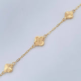 Pulso Cajon Treboles 3.25gr / 18.8cm / 1mm Oro Amarillo 18K & Pulso Cajon Treboles 3.25gr / 18.8cm / 1mm Oro Amarillo 18K &