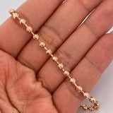 Pulso Militar 7.3gr / 19cm / 4mm Oro Rosa 18K % Pulso Militar 7.3gr / 19cm / 4mm Oro Rosa 18K %