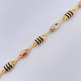 Pulso Barril 5.25gr / 22.5cm / 5mm Tres Oros 18K % Pulso Barril 5.25gr / 22.5cm / 5mm Tres Oros 18K %