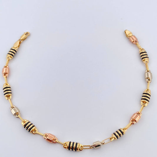 Pulso Barril 5.25gr / 22.5cm / 5mm Tres Oros 18K %