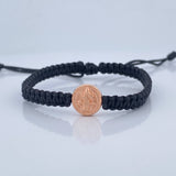 Pulsera Negra Negra San Benito 0.6gr / Oro Rosa 18K % Pulsera Negra Negra San Benito 0.6gr / Oro Rosa 18K %