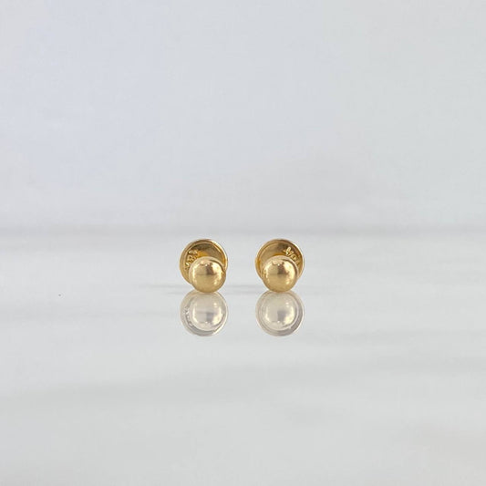 Topos Media Bola 4mm 0.45gr Lisa Oro Amarillo