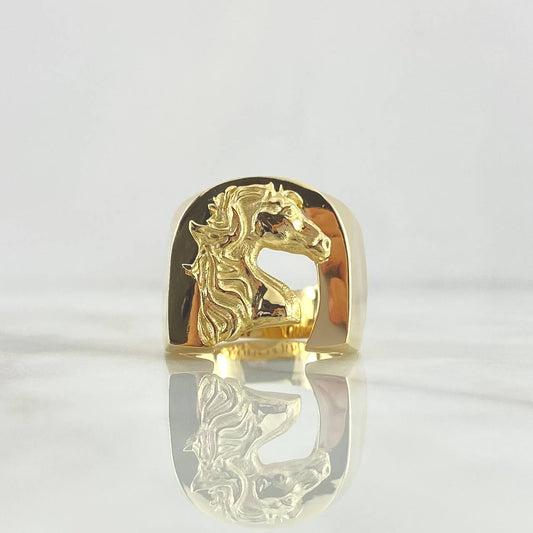 Fabricacion Bajo Pedido Anillo Caballo 20gr / Liso Oro Amarillo 18K