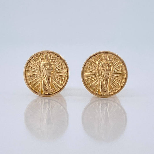 Topos Judas Tadeo 1.1gr / 7.63mm Oro Amarillo 18K %