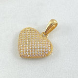 Dije Corazon Tupido 2.25gr / 2.3cm / Oro Amarillo 18K Dije Corazon Tupido 2.25gr / 2.3cm / Oro Amarillo 18K