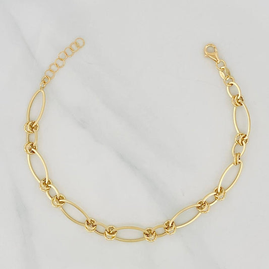 Pulso Modulable Pulso Aros 2.45g / 17.5cm - 19.5cm / 5.9mm Oro Amarillo 18K