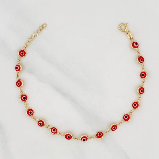 Pulso Ojo Turco 2.65g / 19cm / 2.1mm Oro Amarillo 18K