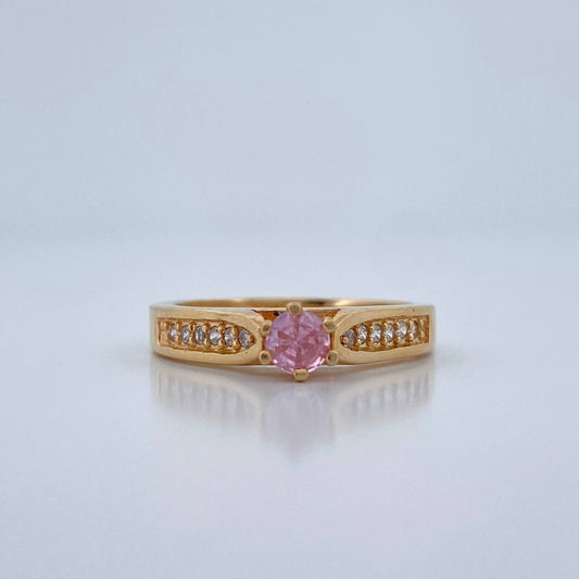 Anillo Solitario Puente 3.35gr / T6 1/4 / Oro Amarillo 18K %