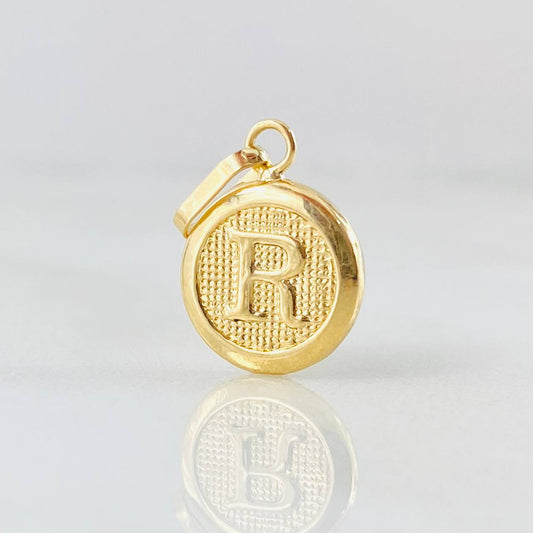 Dije Letra R 0.65gr / 2cm / Oro Amarillo 18K *