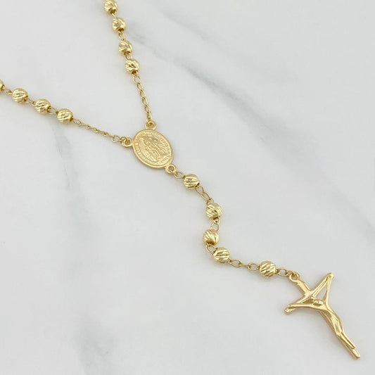 Rosario Virgen Milagrosa 11.6 g / 57 cm / 4 mm Oro Amarillo 18K