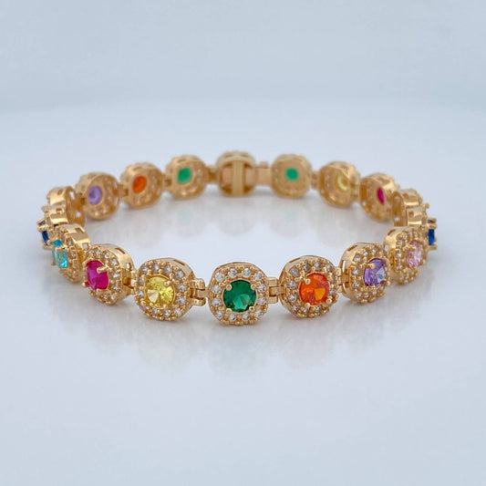 Pulso Tennis 18.9gr / 16.6cm / 7.65mm Oro Amarillo Nac.Esp. 18K %