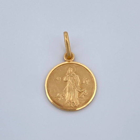 Dije Misericordioso 1.3gr / 2cm / Oro Amarillo 18K $