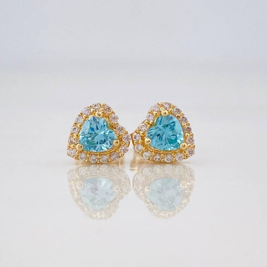Topos Halo Corazon 1.6g / 6.65mm Oro Amarillo 18K