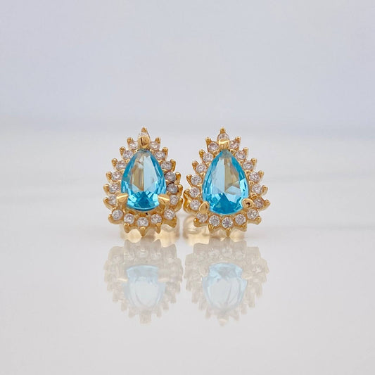 Topos Halo Gota 1.95g / 7.5mm Oro Amarillo 18K
