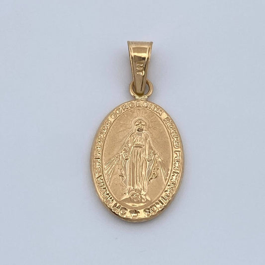 Dije Virgen Milagrosa 1.65gr / 3.1cm / Oro Amarillo 18K $