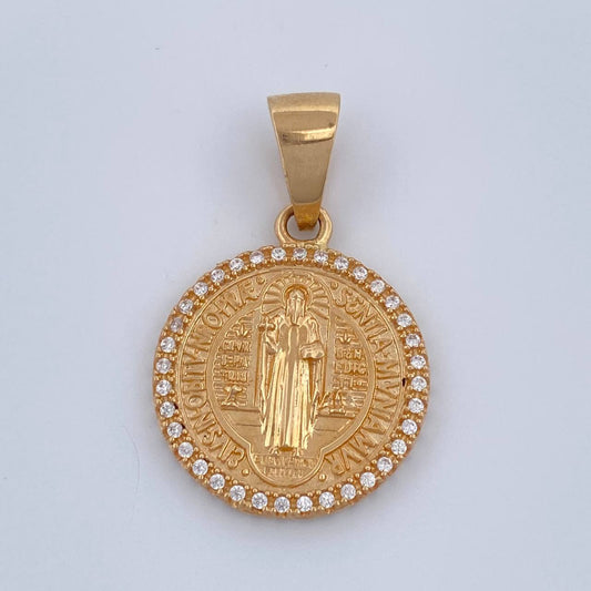 Dije San Benito 4.25gr / 2.9cm / Oro Amarillo 18K $
