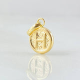 Dije Letra H 0.35gr / 1.5cm / Oro Amarillo 18K © Dije Letra H 0.35gr / 1.5cm / Oro Amarillo 18K ©