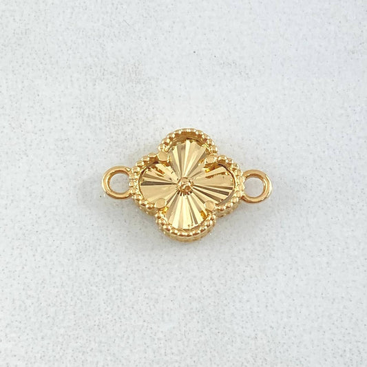 Herraje Flor Trebol 1.05gr / 1.5cm / Oro 18K