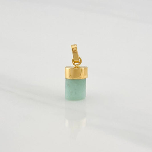 Dije Morralla Esmeralda 0.4g / 1.05cm Oro Amarillo 18K