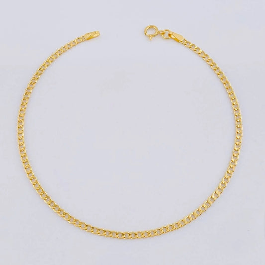Pulso Cubano 0.8g / 19cm / 2mm Oro Amarillo 18K