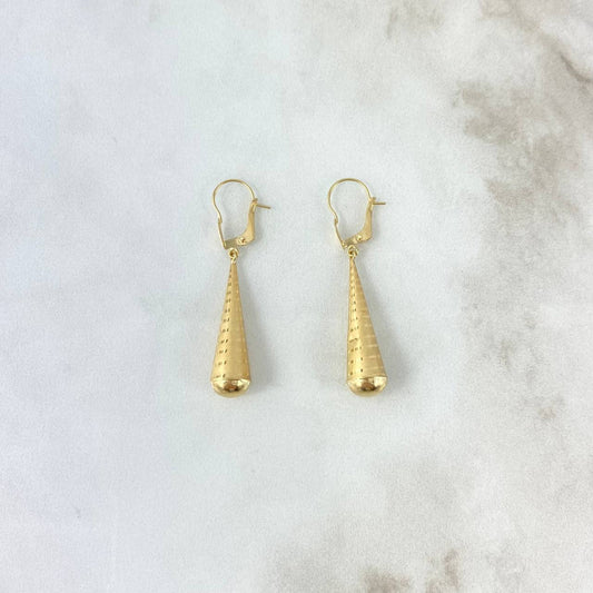 Candongas Lagrima 0.85gr / 3cm- Oro 18K