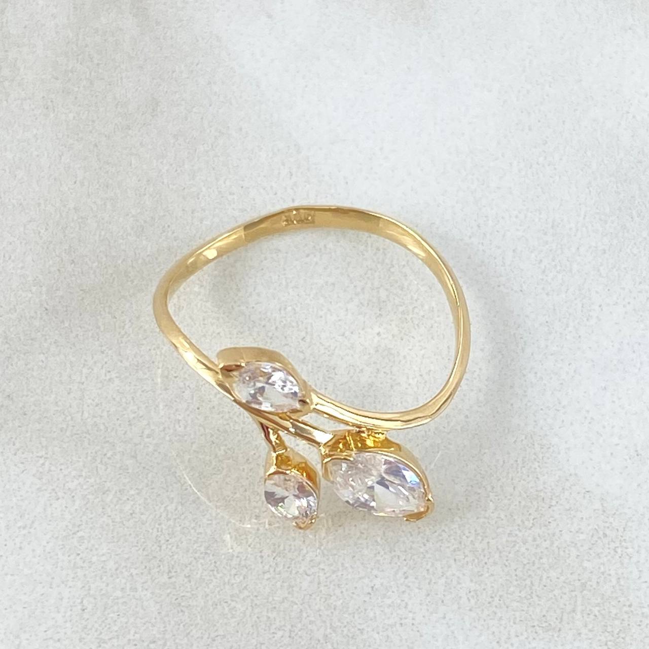 Anillo Hoja Laurel Desigual 1.8gr / T7 1/4 / Nac.Esp. Oro 18K Anillo Hoja Laurel Desigual 1.8gr / T7 1/4 / Nac.Esp. Oro 18K