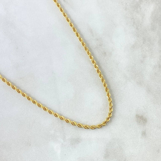 Cadena Lazo 2.8gr / 50cm / 2.1mm Oro Amarillo +3 18K