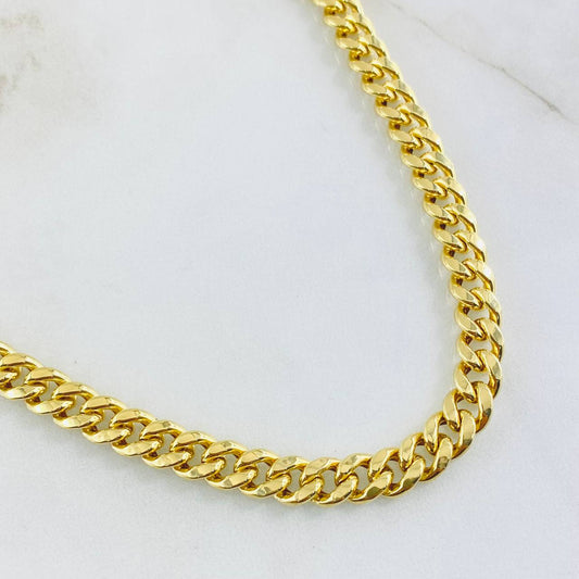 Cadena Cubano 17.7gr / 60cm / Oro Amarillo 14K Italy *