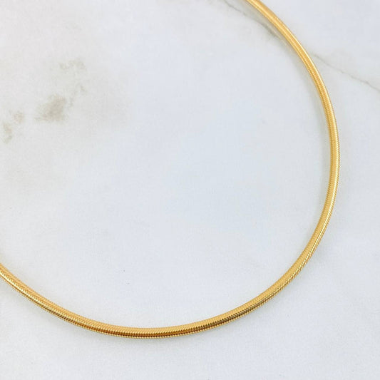 Cadena Reticulada 5.6gr / 45cm / 2.4mm Oro Amarillo +4