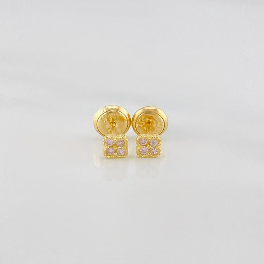 Topos Mini Trebol 0.7 g / 3.8 mm Oro Amarillo 18K
