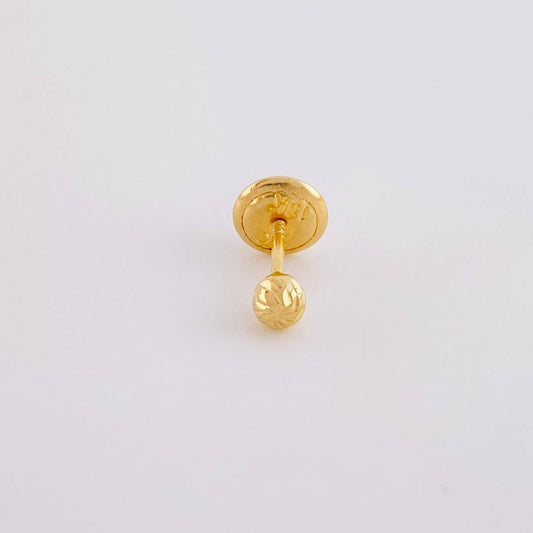 Piercing Topo Bola Diamantada 0.25g / 3cm Oro Amarillo 18K