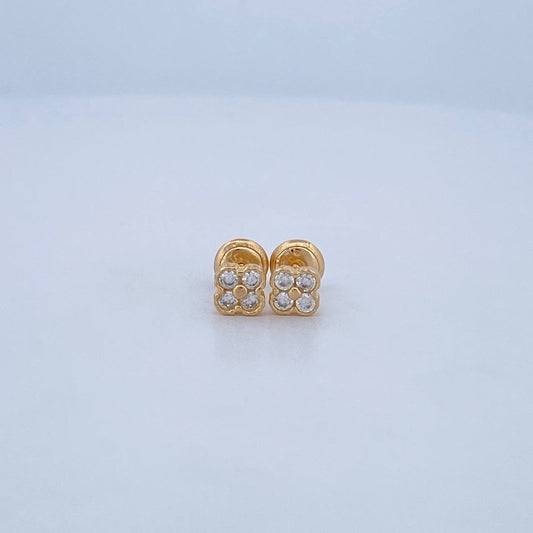 Topos Trebol 1.1gr / 5.12mm / Oro Amarillo 18K &