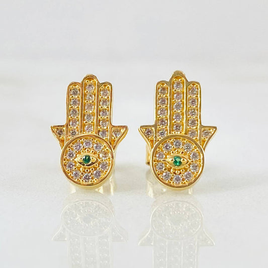 Topos Mano Hamsa 2.45gr / 1.4cm / Oro Amarillo 18K *