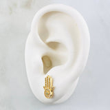 Topos Mano Hamsa 2.45gr / 1.4cm / Oro Amarillo 18K * Topos Mano Hamsa 2.45gr / 1.4cm / Oro Amarillo 18K *