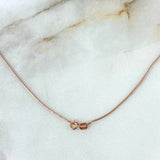 Cadena Cola Raton 3gr / 40cm / 0,8mm Oro Rosa +3* Cadena Cola Raton 3gr / 40cm / 0,8mm Oro Rosa +3*