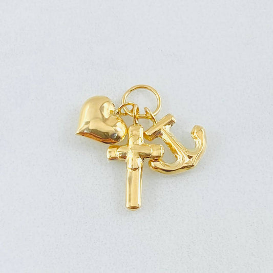 Dije Tres Gracias 0.8gr / 1.9cm / Oro Amarillo 18K *
