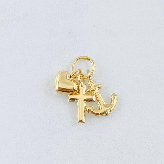 Dije Tres Gracias 0.8 g / 1.6 cm Oro Amarillo 18K