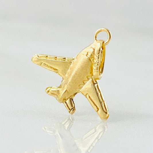 Dije Avión 0.5gr / 1.9cm / Oro Amarillo 18K