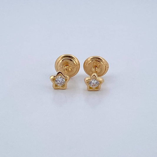 Topos Estrella 0.6gr / 4.03mm / Oro Amarillo 18K &