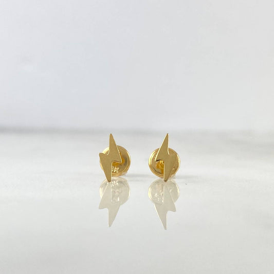 Topos Rayo 0.5gr / 8.3mm Liso Oro Amarillo 18K