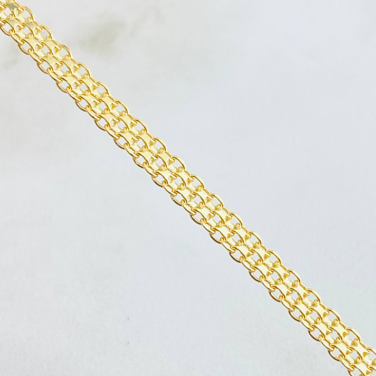 Pulso Chino 5.1gr / 21.5cm / Oro Amarillo +1 18K © Pulso Chino 5.1gr / 21.5cm / Oro Amarillo +1 18K ©