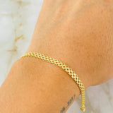 Pulso Chino 5.1gr / 21.5cm / Oro Amarillo +1 18K © Pulso Chino 5.1gr / 21.5cm / Oro Amarillo +1 18K ©