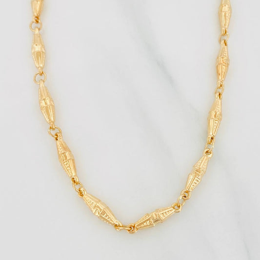 Cadena Dubai 8.8g / 60cm / 3.6mm Oro Amarillo 18K