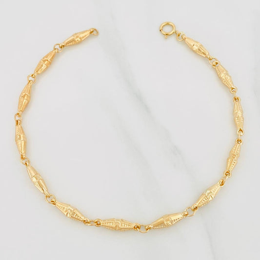 Pulso Dubai 3.2g / 21cm / 3.6mm Oro Amarillo 18K