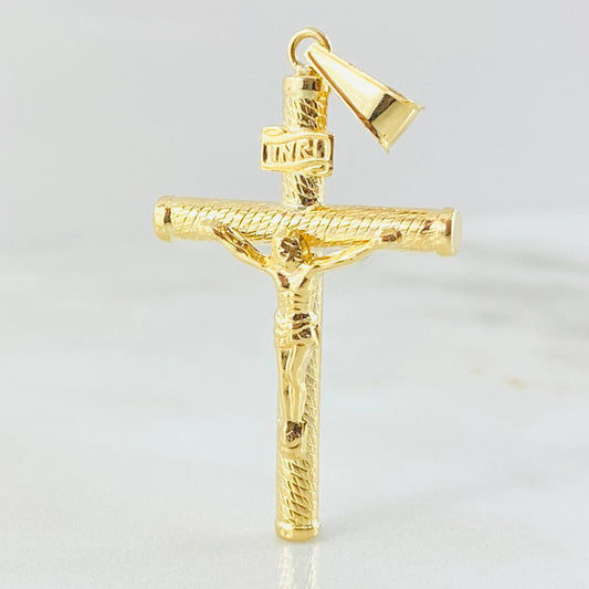 Dije Cruz Cristo 1.7gr / 4.4cm / Oro Amarillo 18K *