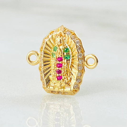 Herraje Virgen Guadalupe 1.1gr / 1.5cm / Oro Amarillo 18K *