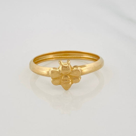 Anillo Aveja 0.95g / T7 1/4 Oro Amarillo 18K