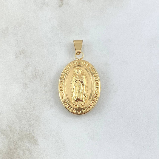 Dije Virgen Guadalupe 3.1gr / 3.5cm / Ovalo Oro Amarillo 18K